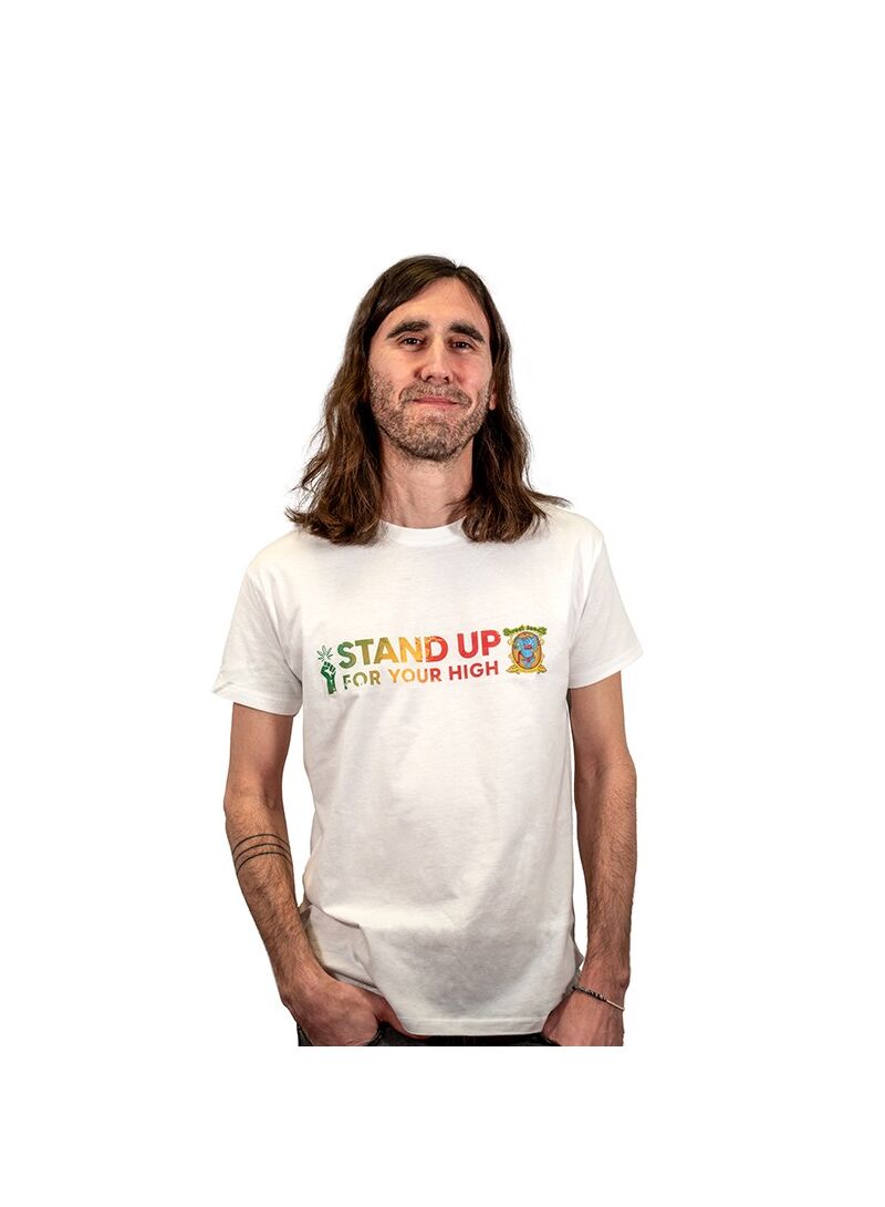 Мужская футболка Stand Up, белая (SwS), Фасовка: 1